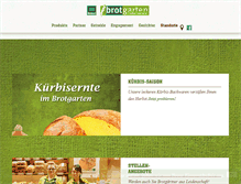 Tablet Screenshot of brotgarten-kiel.de